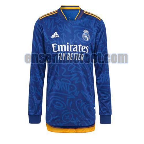 maillots real madrid 2021-22 manica lunga exterieur