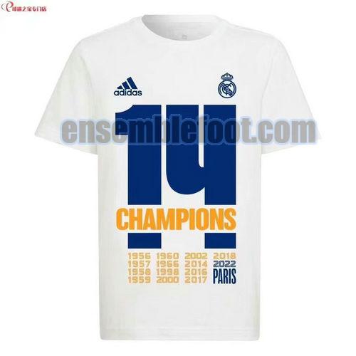 maillots real madrid 2022-2023 blanc champion commemorative edition pas cher