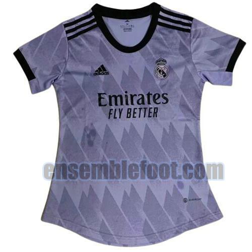 maillots real madrid 2022-2023 femme exterieur