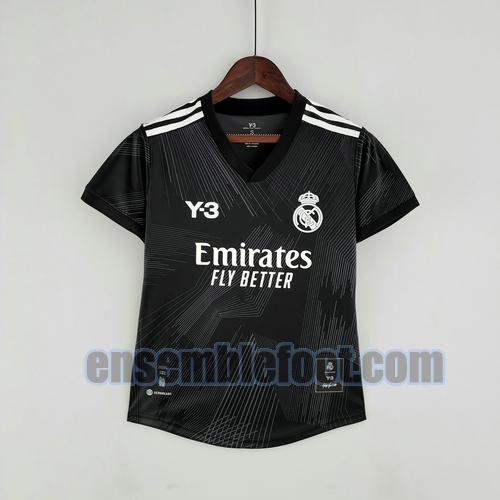 maillots real madrid 2022-2023 femmes noir y3 edition