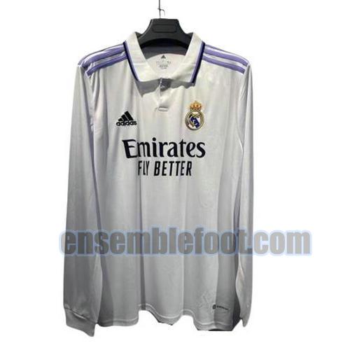 maillots real madrid 2022-2023 manches longues domicile