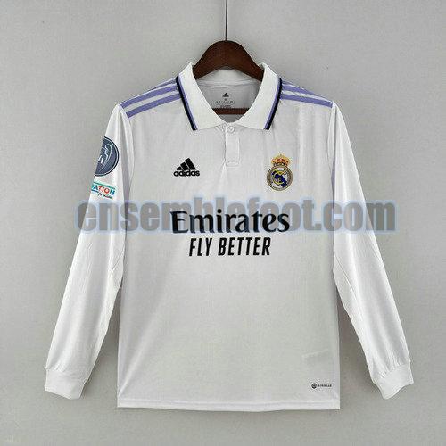maillots real madrid 2022-2023 manches longues domicile 14 champions edition