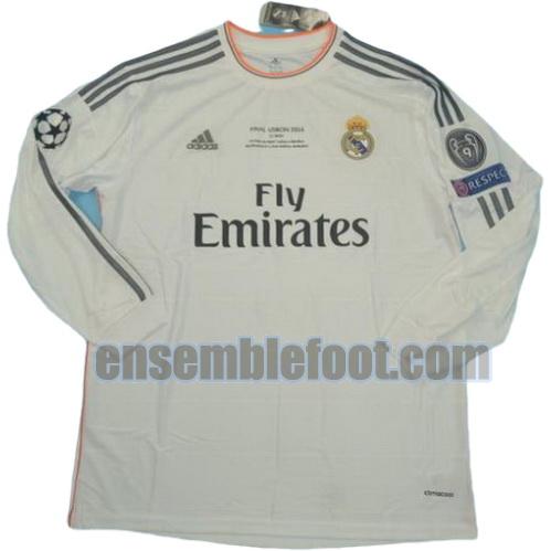 maillots real madrid ucl 2013-2014 thaïlande manches longues domicile