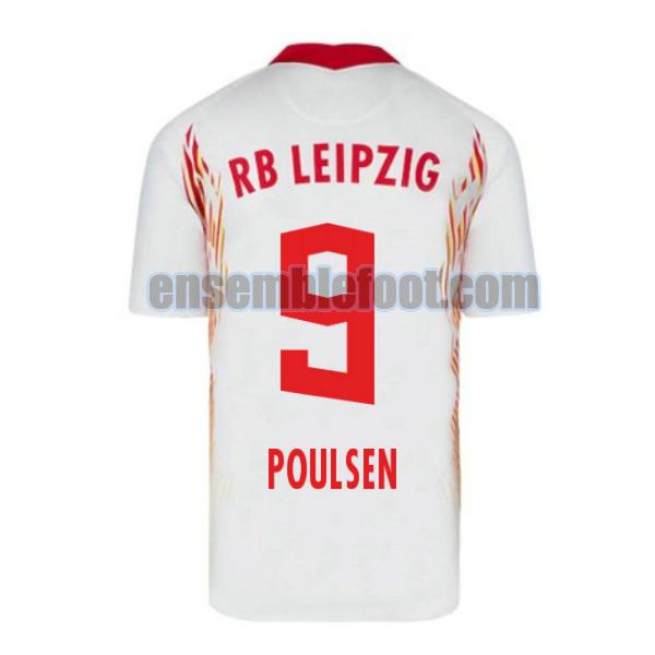 maillots red bull leipzig 2020-2021 domicile poulsen 9