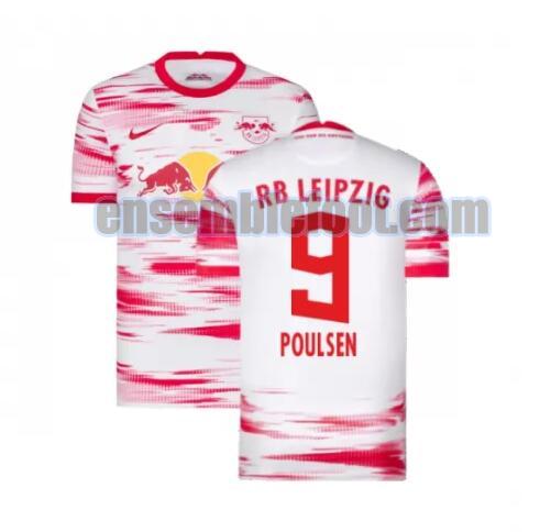 maillots red bull leipzig 2021-2022 domicile poulsen 9