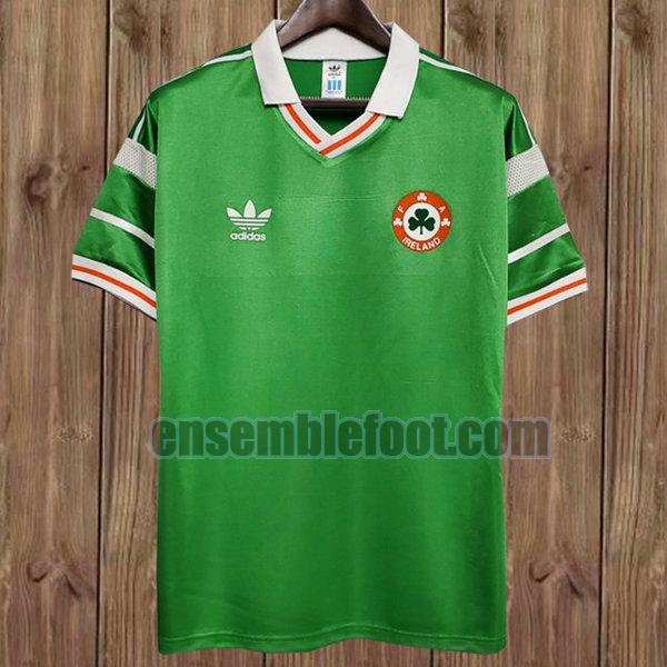 maillots république d'irlande 1988 vert domicile