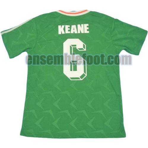 maillots république d'irlande 1990-1992 thaïlande domicile keane 6