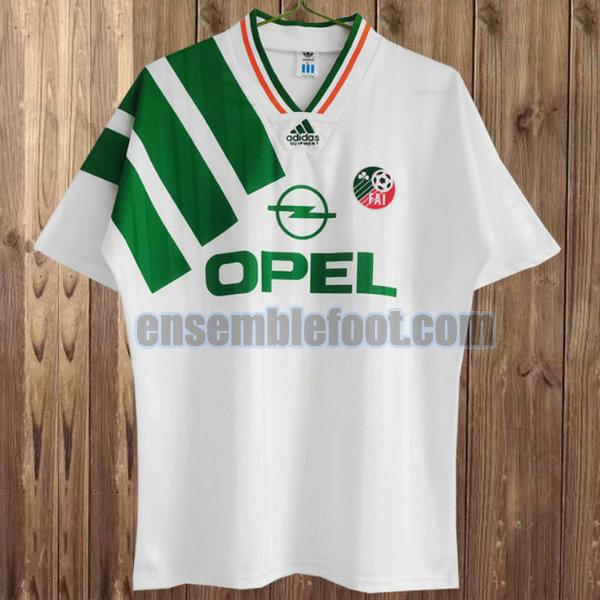 maillots république d'irlande 1993-1994 blanc exterieur