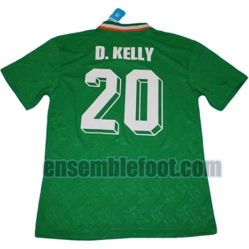 maillots république d'irlande 1994 thaïlande domicile d.kelly 20
