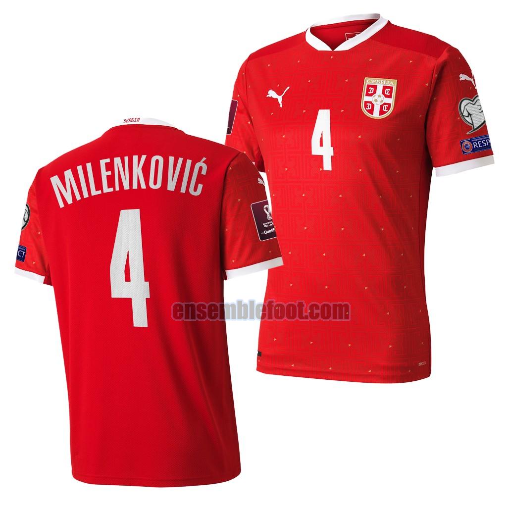 maillots serbie 2022 domicile nikola milenkovic 4