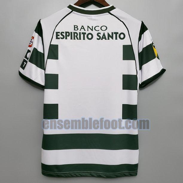 maillots sporting lisbona 2001-2003 blanc domicile 