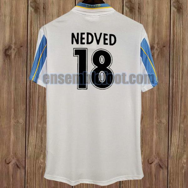 maillots ss lazio 1999-2000 blanc exterieur nedved 18