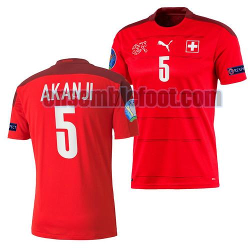 maillots suisse 2021-2022 domicile manuel akanji 5