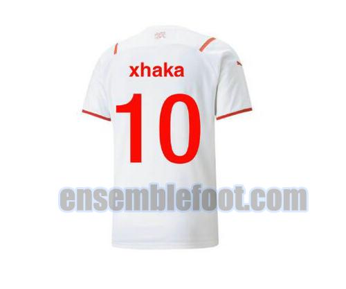 maillots suisse 2021-2022 exterieur xhaka 10