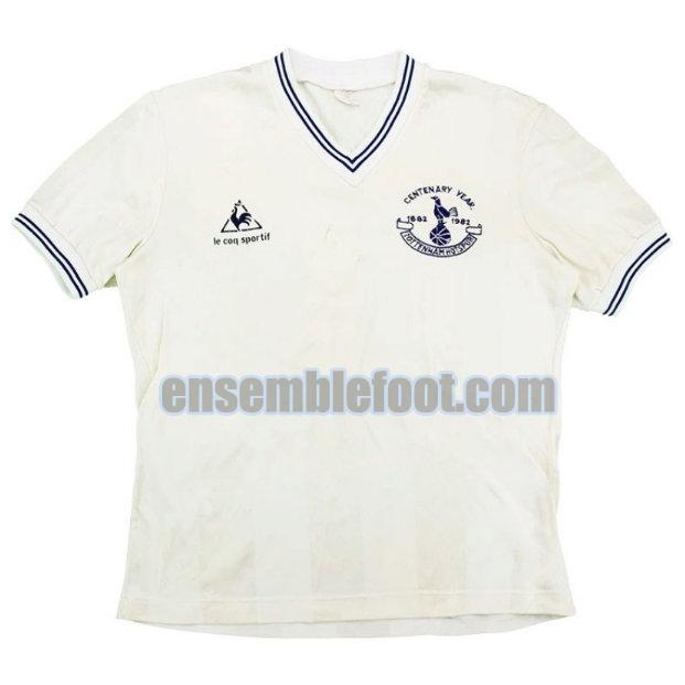 maillots tottenham hotspur 1982-1983 blanc domicile