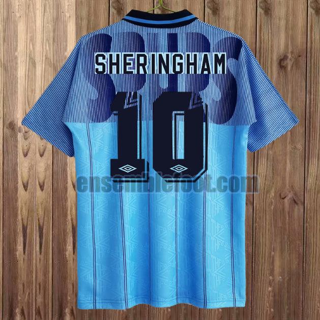 maillots tottenham hotspur 1991-1994 bleu troisième sheringham 10