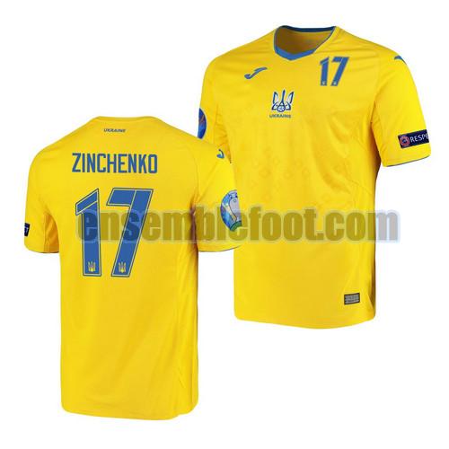 maillots ukraine 2021 domicile oleksandr zinchenko 17