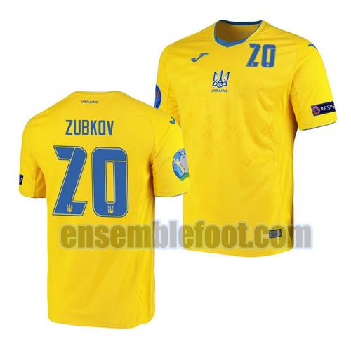 maillots ukraine 2021 domicile oleksandr zubkov 20