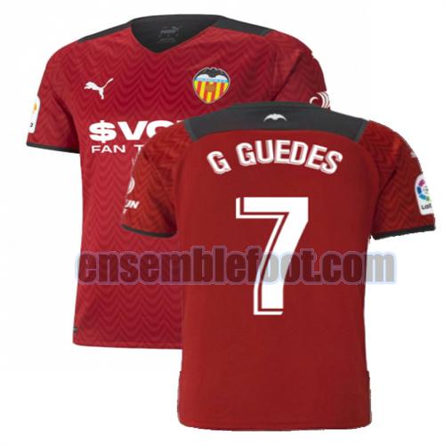 maillots valencia cf 2021-2022 exterieur g guedes 7
