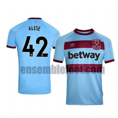 maillots west ham united 2020-2021 exterieur ajibola alese 42