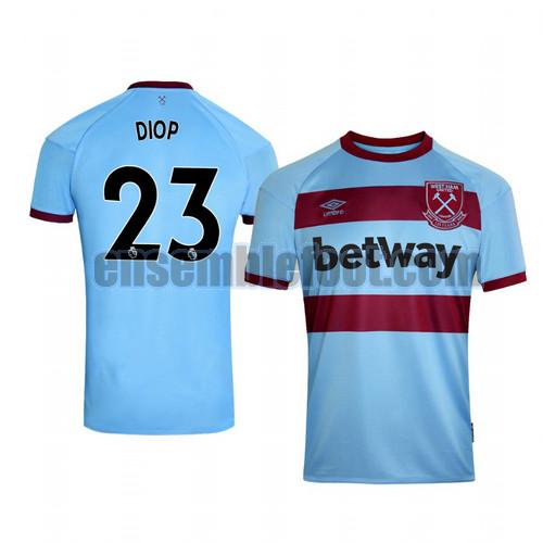 maillots west ham united 2020-2021 exterieur issa diop 23