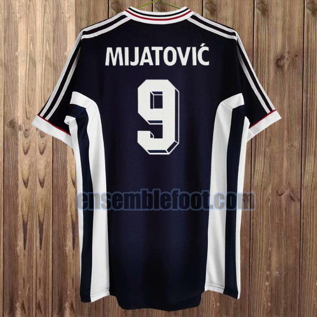 maillots yugoslavia 1998 bleu domicile mijatovic 9