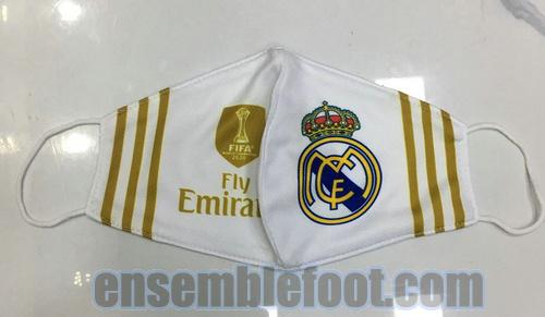 masques real madrid 2020-2021 or blanc