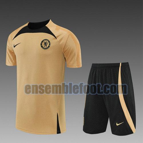 short + manches courtes chelsea 2022-2023 or