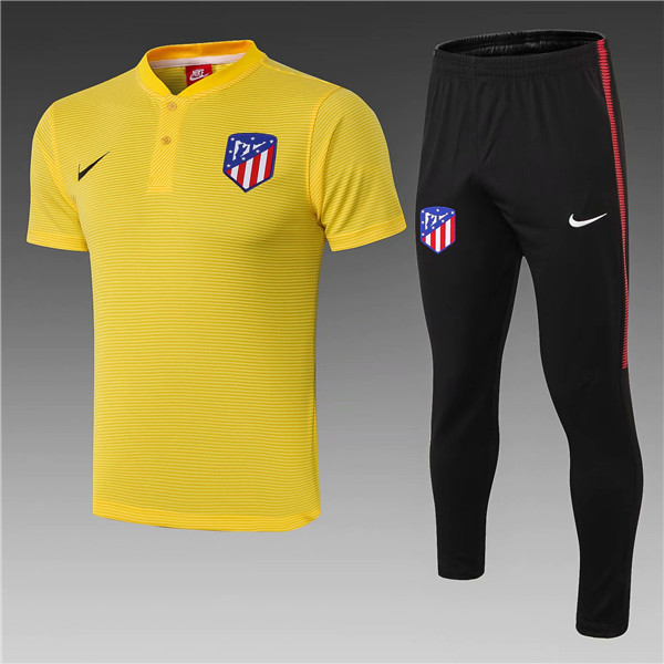t-shirt polo homme Atletico Madrid 2019-2020 Jaune