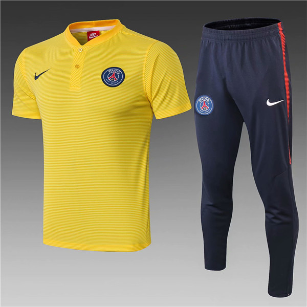 t-shirt polo homme PSG 2019 Jaune
