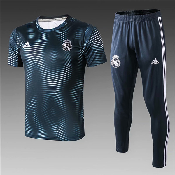 t-shirt polo homme Real Madrid 2019 Noir