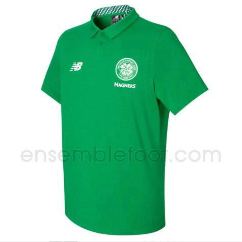 t-shirt polo homme celtic 2017-2018 vert