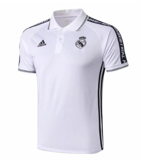 t-shirt real madrid polo homme 2020 blanc