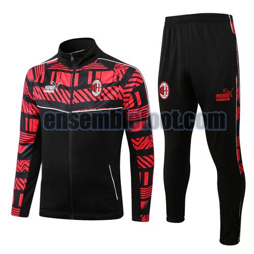 veste + pantalon ac milan 2022-2023 rosso training