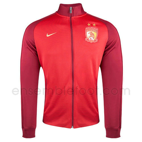 veste de foot homme rouge n98 guangzhou evergrande 2017-2018