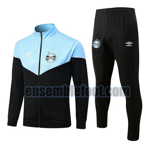 veste de sport avec fermeture éclair gremio 2022-2023 bleu noir