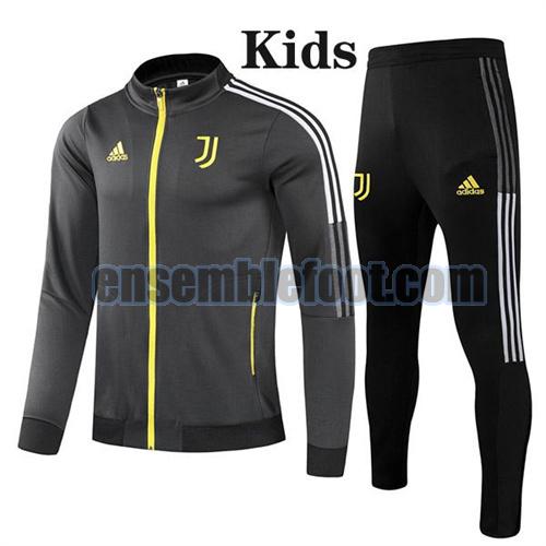 veste de sport zippée veste de sport zippée à petit prix juventus 2021-2022 enfant noir